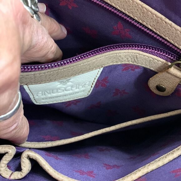 Anuschka handpainted leather bag w/tiger detail NWOT - Picture 11 of 14